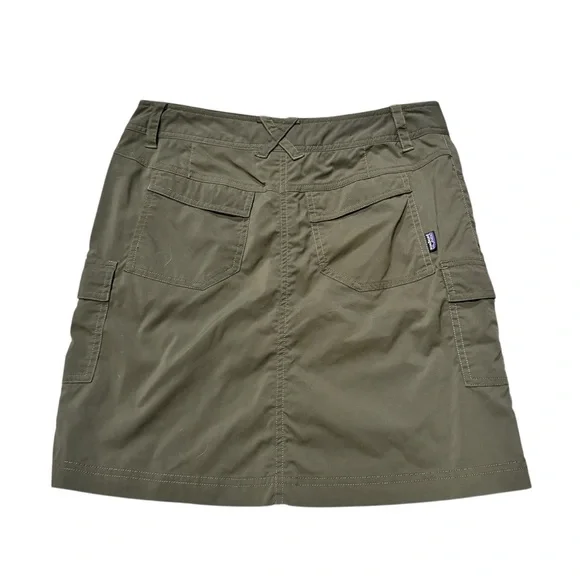 Patagonia Women's Solimar Skirt Nylon Travel Hiking Green Casual Size 2 - Picture 3 of 5